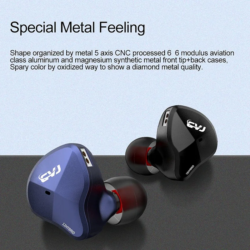 JABS CVJ CSN 12 Units Hybrid Metal Feling in Ear