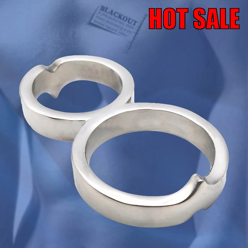 BLACKOUT he Twisted Penis Male Metal Stretcher 8-type Cock Ring Male Chastity Stainless Steel Device Sex Toy BDSM A367