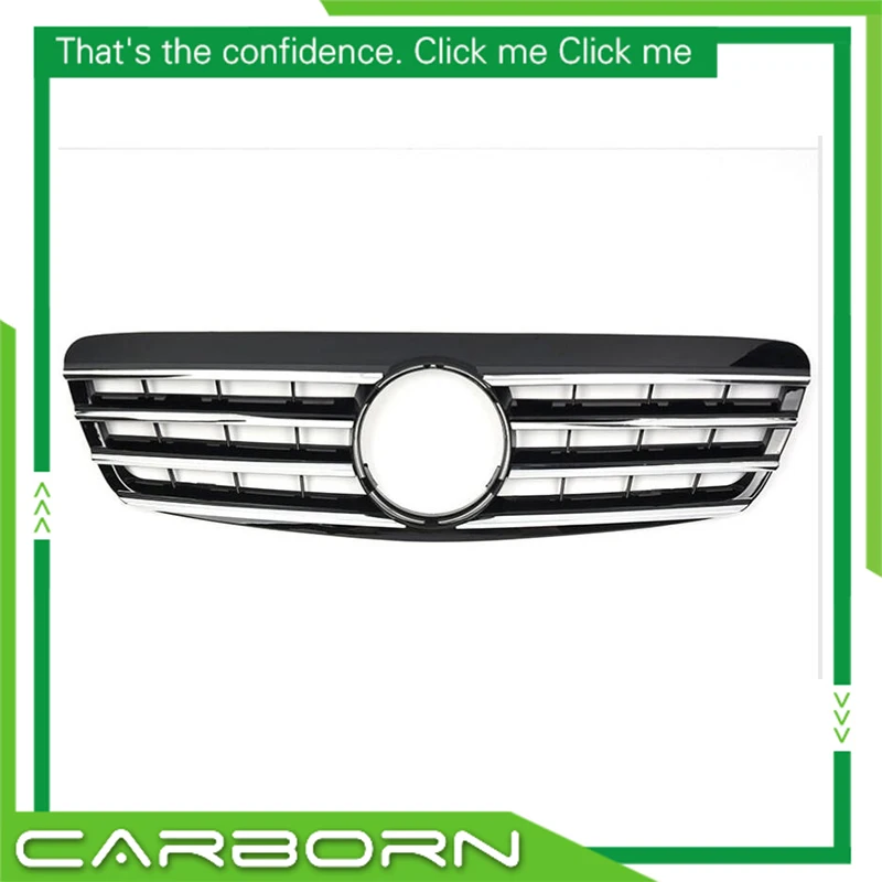 Передняя решетка для Mercedes-Benz S-class W220 S280 s300 s320 s350 s500 2000-2002 CL с эмблемой | Автомобили и