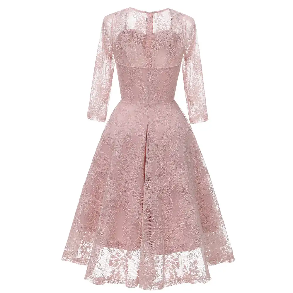 plus size floral lace dress