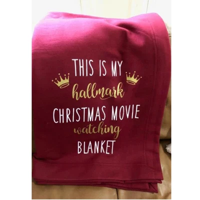 C 4 Designs Christmas Fleece Blanket 80X180cm This is My Hallmark Christmas Movie Watching Blanket Bed Chair Throw Festival Gift - Цвет: C