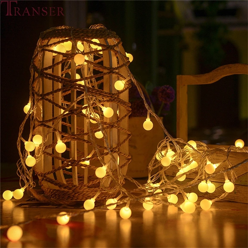 

Transer 9 Color EU Plug 10m LED Ball Lamp Mini Fairy Garden Light String for Christmas Trees Home Curtain Decor 907