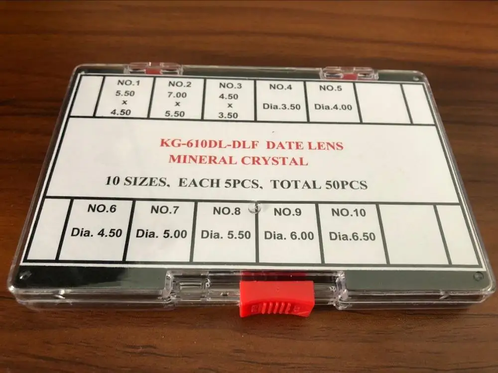 Assortment Of 50 Pcs Bubble Mineral Magnifier Lens For Date Window Watch On Crystals Glue On