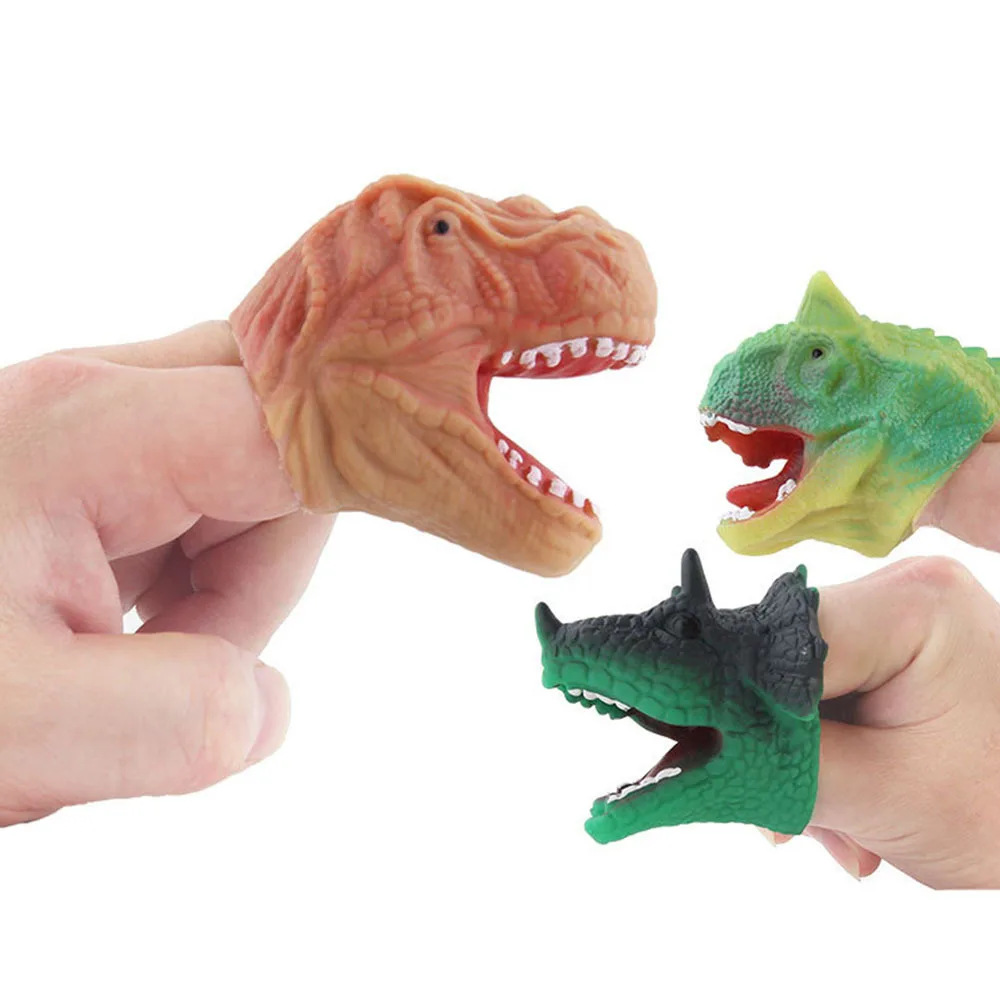 Mini Simulation Animal Silicone Finger Set Toy Parent-child Interactive Toy for Children Gift Dropshipping