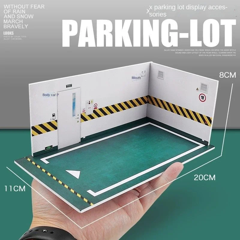 

New Simulation 1 / 32 parking lot display parking space scene car model parking garage children's toy boy