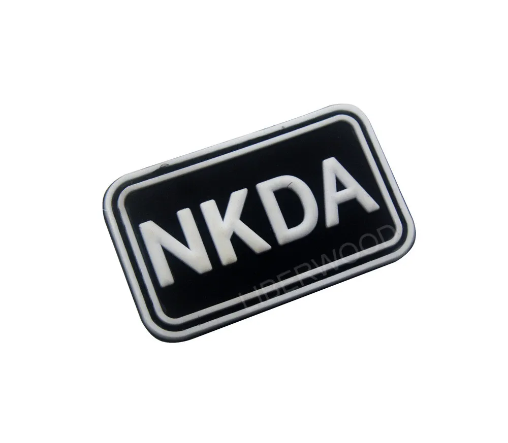 NKDA Нет известных лекарственных аллергии патч 3D Военные военные ПВХ резиновые значки патч тактические наклейки аппликация для снаряжение для одежды