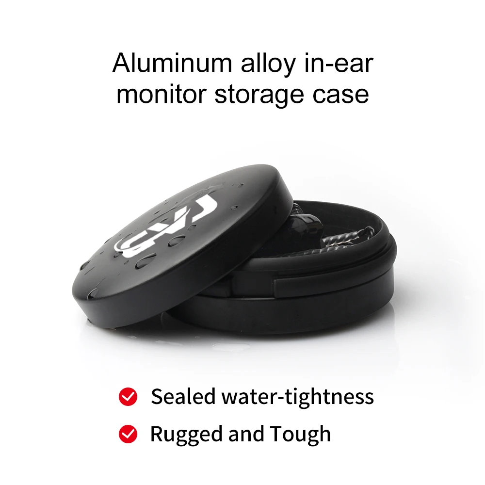 Durable Aluminum Earphone Storage Case - Pressure Resistant & Waterproof Design