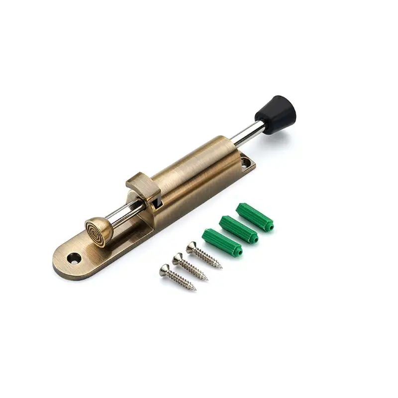 

Foot Operated Lever Door Stops Holder Adjustable Kickdown Buffer Fittings Hardware Tools Household