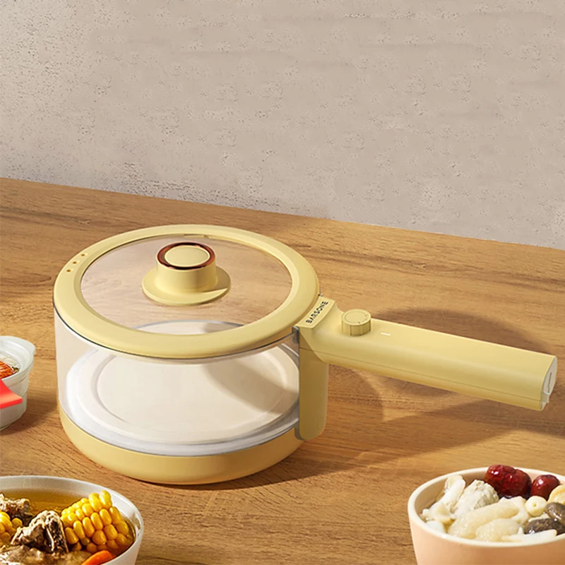 

1.6L Glass Multi Electric Cooker Multifunctional Household Dormitory Noodle Pot Steam Cooking Stew Soup 700W Kitchen Appliances