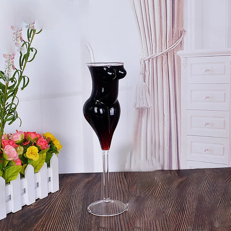 Барный бокал для шампанского стакан Коктейльная бутылка для вина Обнаженная форма ручной работы барный инструмент бокал рюмки большой маленький размер для использования на домашней кухне