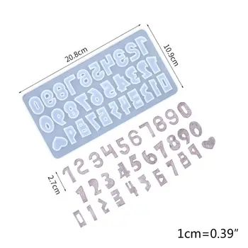 

0-9 Number Shaped Moulds Heat-resistant Cake Decorating Molds Tools Baking Tool