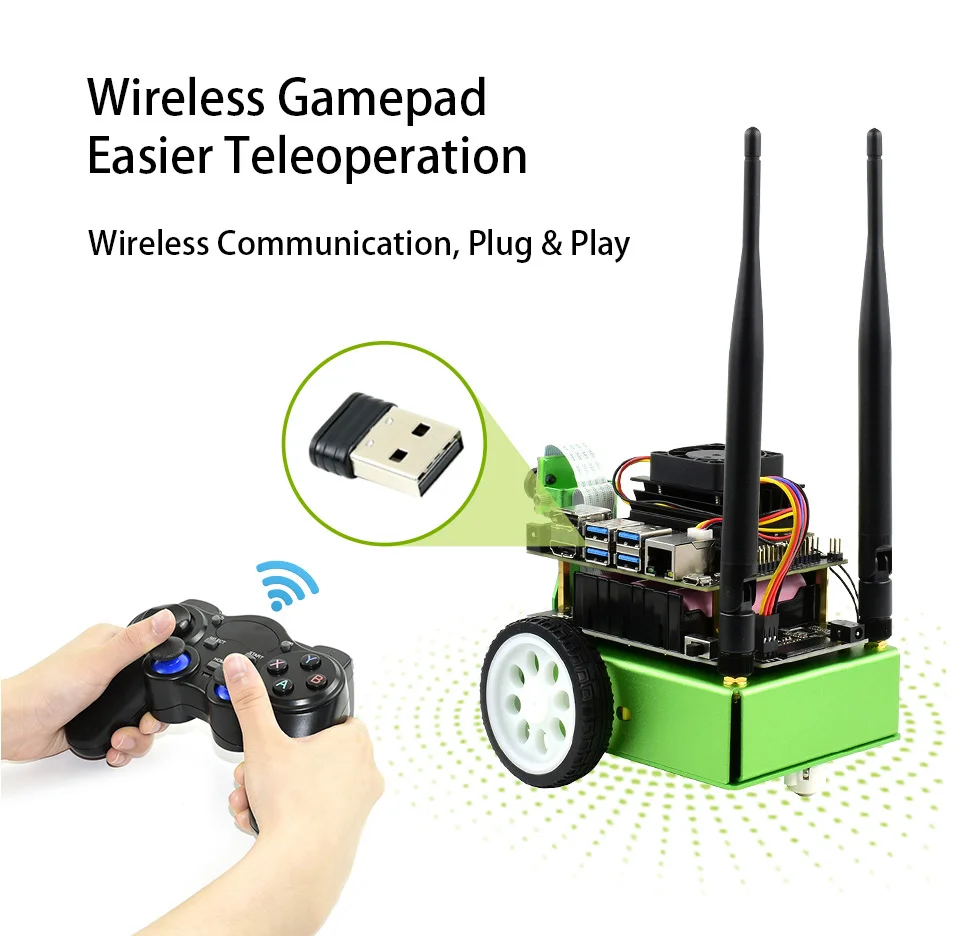 US $106.47 Waveshare JetBot AI Kit NVIDIA OFFICIAL RECOMMENDATION AI Robot Based on Jetson NanoB01 Smart robot