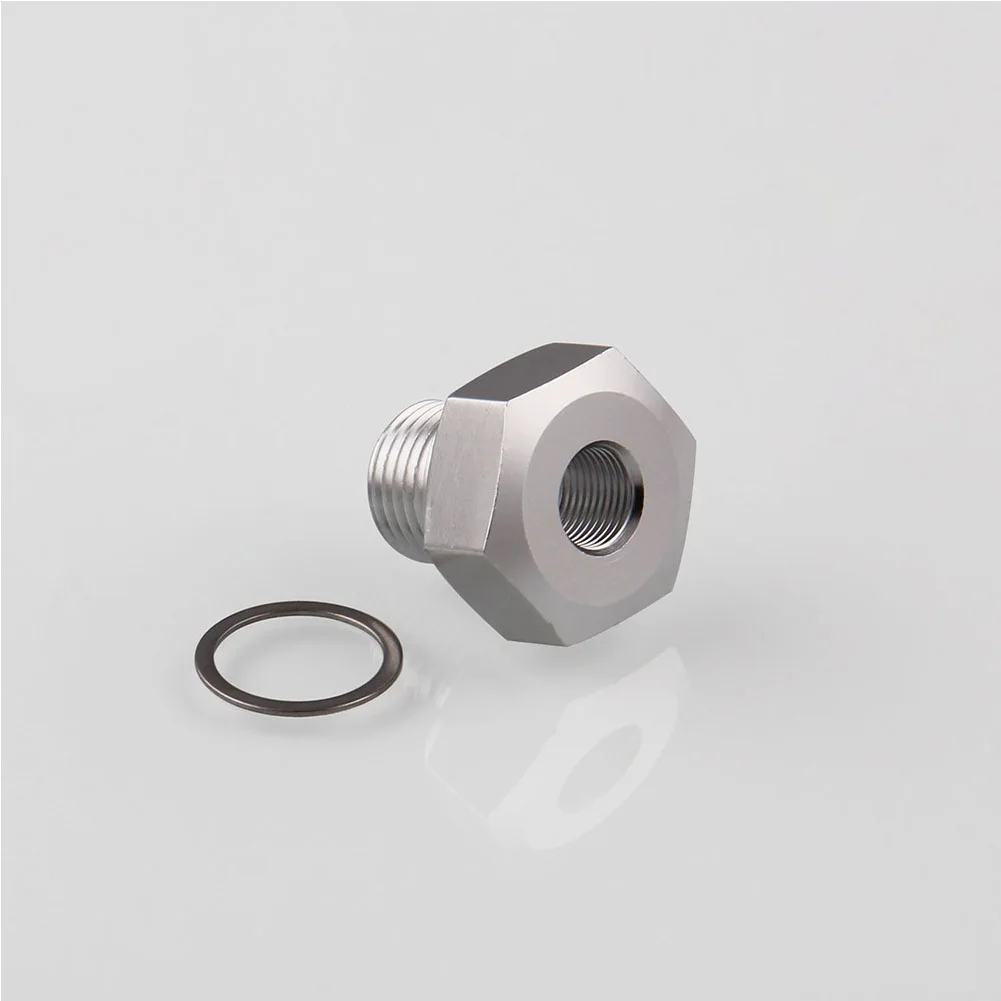 

Silver Durable Easy Install Replacement Oil Pressure Sensor Swap Universal Parts M16x1.5 To 1/8 NPT Adapter For LS Series Engine