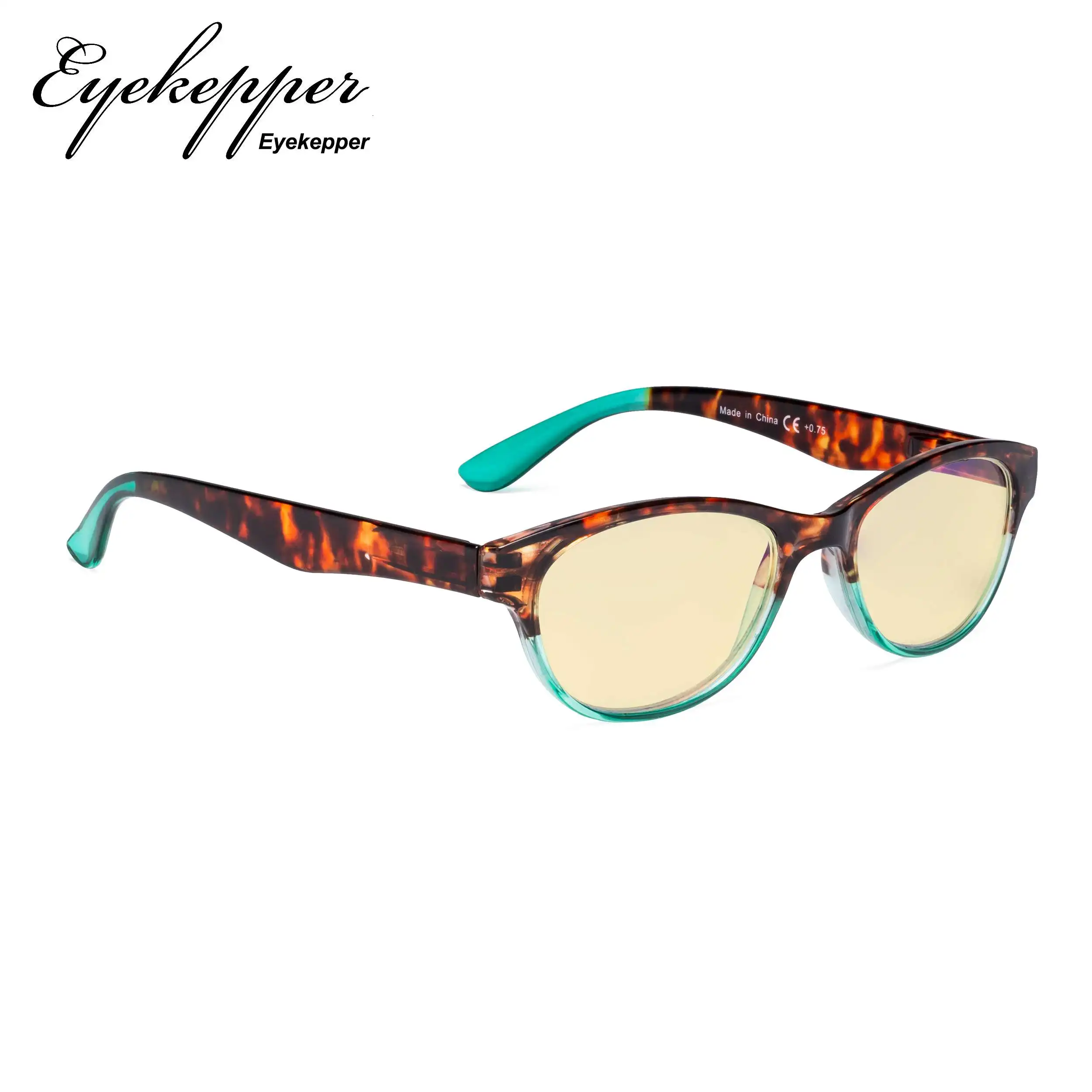 TM074D Eyekepper, женский синий светильник, блокирующие очки для чтения с желтыми фильтрующими линзами