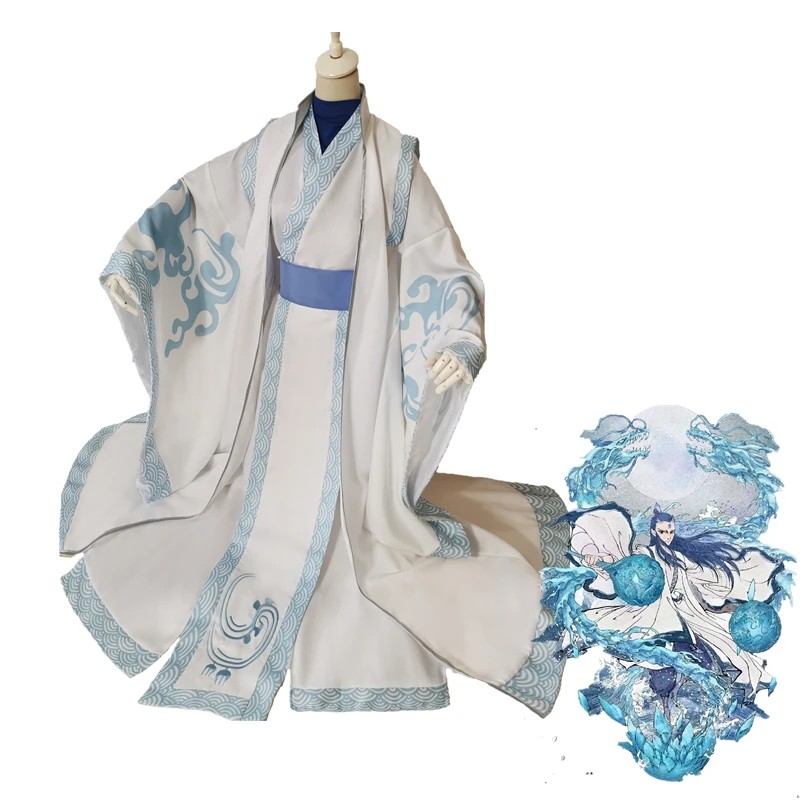 

2019 Hot Anime Movie NE ZHA Ao Bing Cosplay Costume Chinese Full Set Adult Men Halloween Carnival Party Costumes