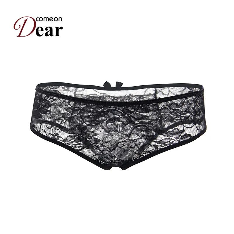 Comeondear размера плюс с вырезами нижнее белье Для женщин прозрачный Culotte Femme со