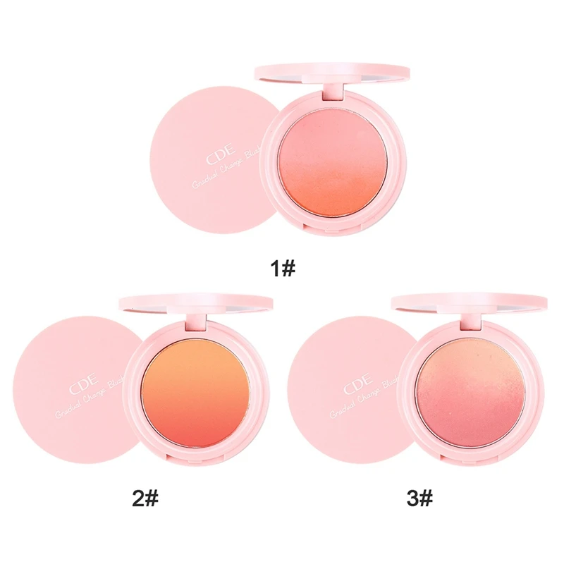 ЦВЕТ ete 2 цвета румяна градиентная палитра для румяны Роза персик оранжевый серия щеки румяна макияж лица Румяна Косметика