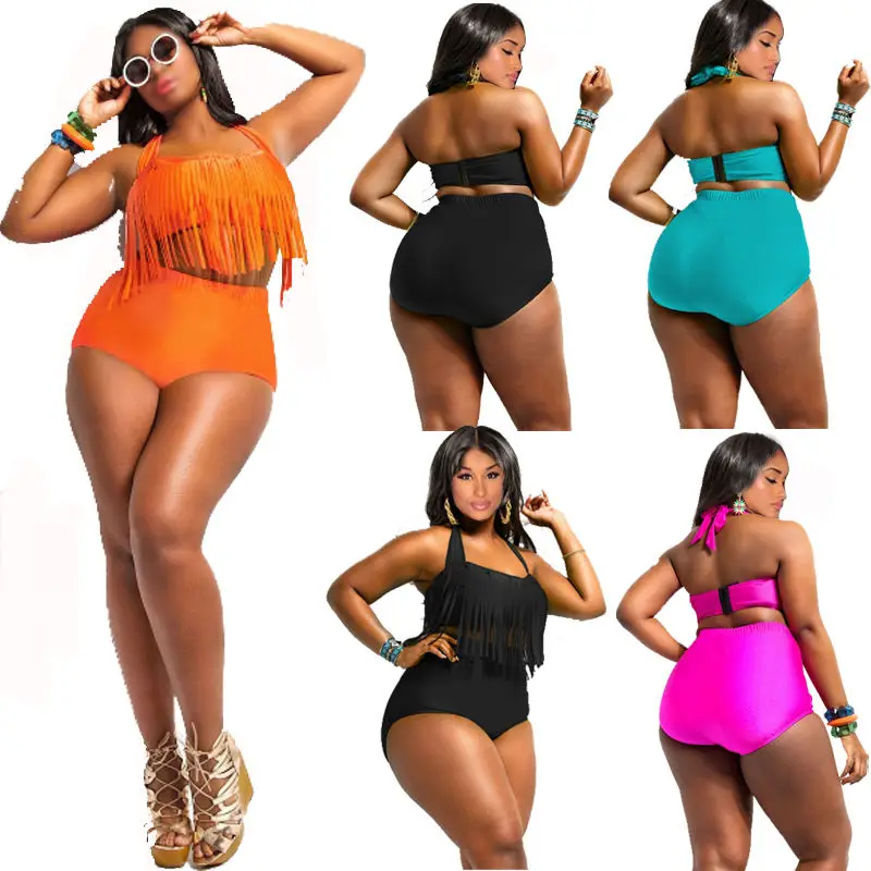Hot Women High Waisted Plus Size Bikini Briefs Swim Underwear Bottom Women Summer Bathing Thong Swimsuit Oversize XL XXL 3XL 4XL