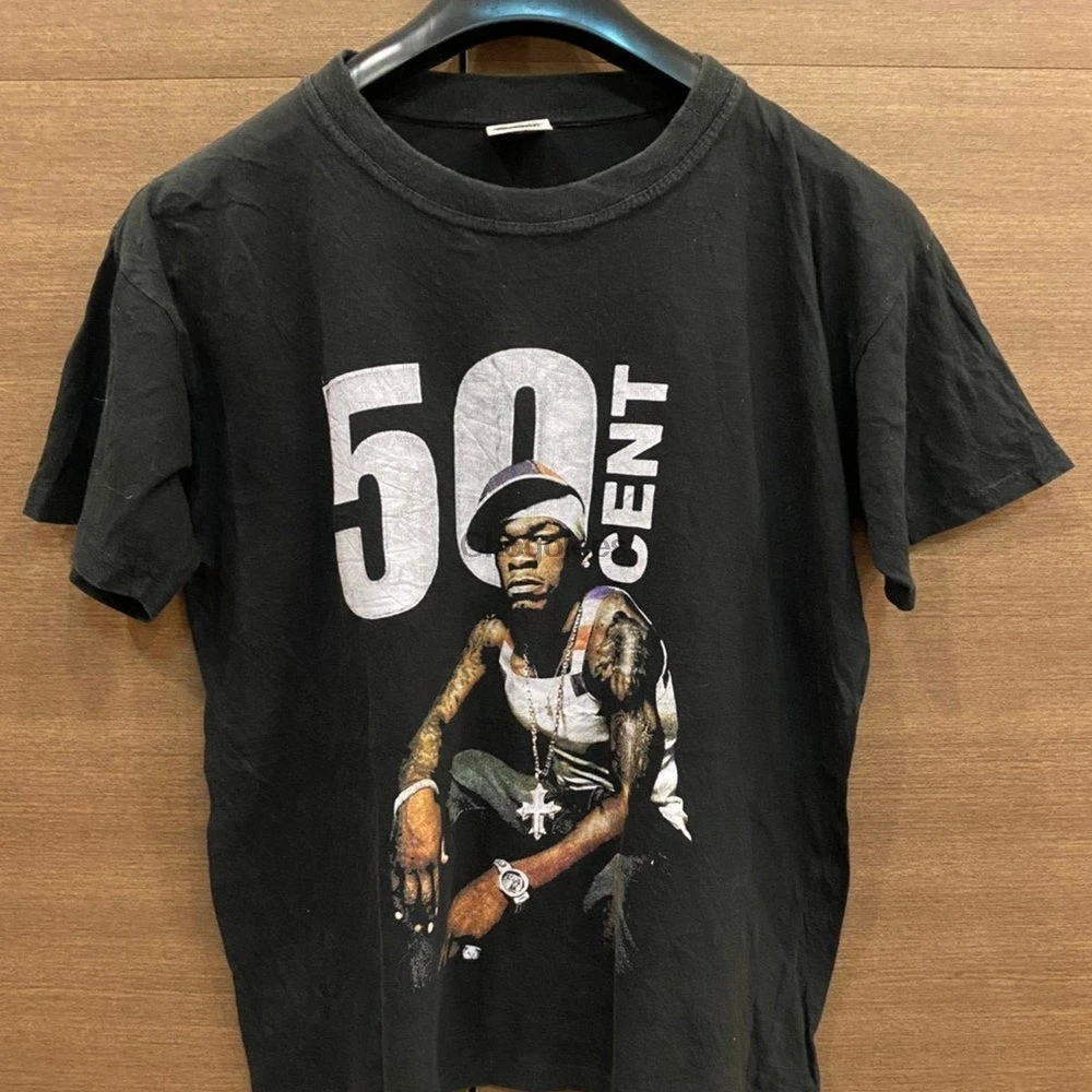 Винтажные ботинки 2000's 50 Cent Rap Tee |