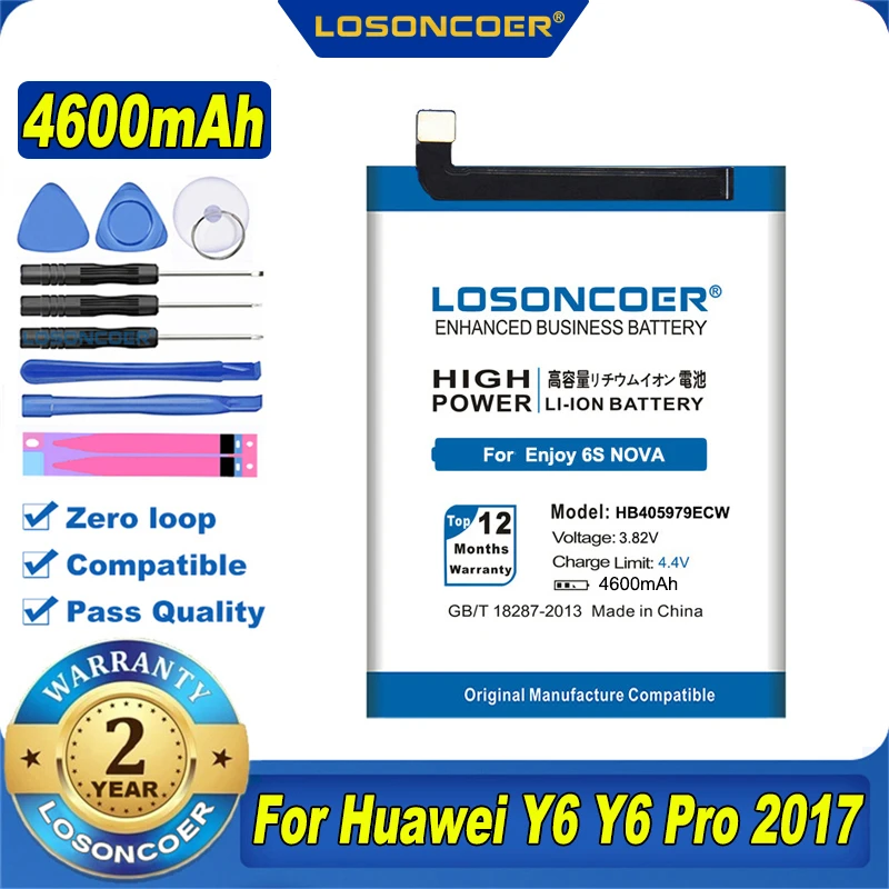 HB405979ECW Battery For Huawei Enjoy 6S Honor 6A 8A 7A 7S 6C Y5 2017 P9 Lite Mini Nova CAZ-AL10 TL00 CAN L01 CAN-L02 L12 | Мобильные