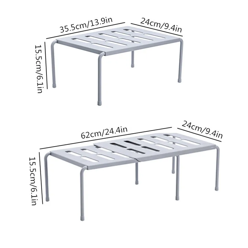 Регулируемый кухонный стеллаж для шкафчика, однослойный кухонный органайзер для одежды, органайзеры для обуви, экономия пространства