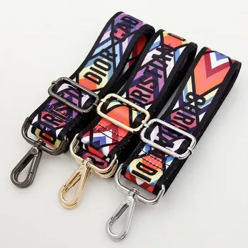 

Diysomes Nylon Belt Bag Straps Women Shoulder Messenger Bags Adjustable Wide Strap Parts Accessories Rainbow bag Handle Handbag