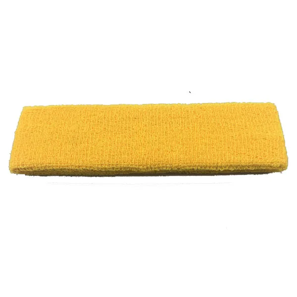 yellow Эластичное полотенце спортивная повязка лента для волос при занятиях йогой Sweatband для бега для фитнеса, волейбола баскетбольная теннисная головка пот лента для мужчин - Цвет: yellow