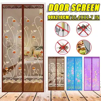 

Summer Magnetic Curtains Mosquito Net On Door Window Mesh with Magnets Insect Screen Window Screen Mesh Mosquito Net Roll
