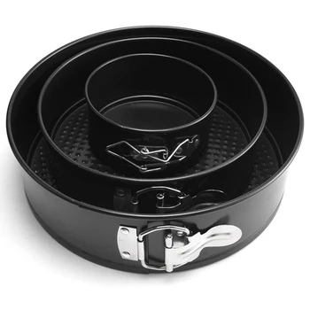 

4/7/9 Inch Removable Bottom Non-Stick Metal Bake Mould Chiffon Cake Pan Bakeware Carbon Steel Cakes Molds Kitchen Accessories