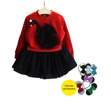 Melario/платье для маленьких девочек; новинка года; модная осенняя одежда для малышей; сетчатое платье принцессы с длинными рукавами и лебедем; детская одежда; DR062