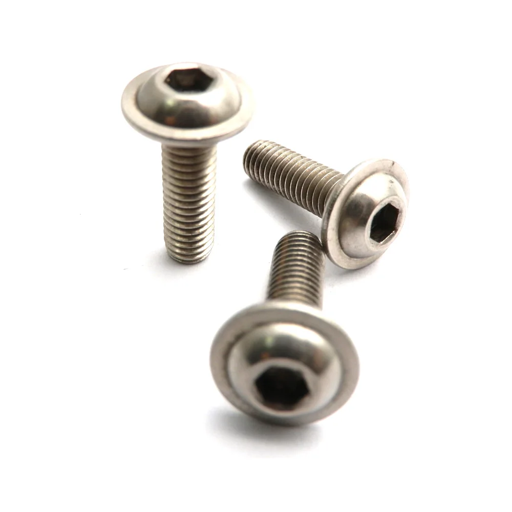 Details about   Round Head Screw M3 M4 M5 A2 Stainless Steel Hexagon Hex Socket Button Head Bolt 