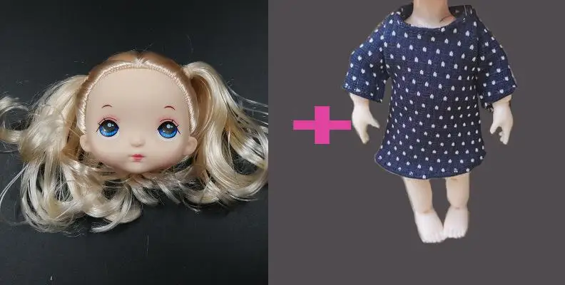 Милый каваи 13 подвижных шарнирных девушка кукла Играть Дом игрушка BJD 1/8 куклы для детей Коллекция подарков на день рождения 17 см - Цвет: A Doll with Dress