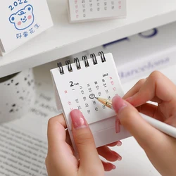 Mini calendrier de bureau créatif 2021 2022, agenda simple et mignon, étudiants, ornements de bureau, papeterie calendrier de l'avent 31 jours 365 