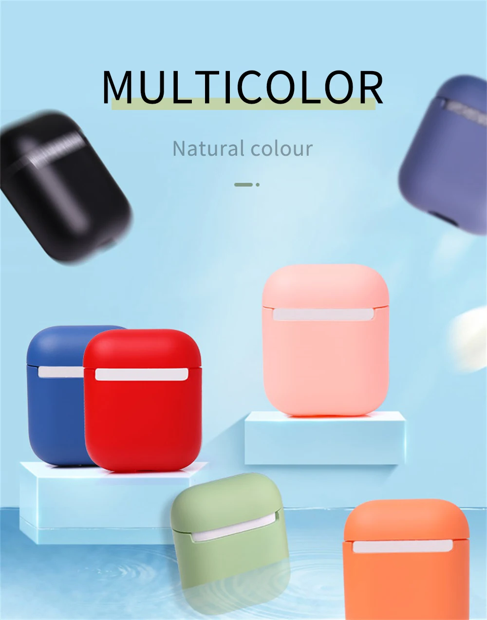 Для Apple Airpods 1 2 чехол для наушников беспроводной Bluetooth для Apple AirPods мягкий силиконовый беспроводной чехол для наушников