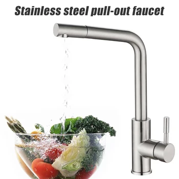 

Pull Out Kitchen Faucets Right Angle Faucet Kitchen Sink Tap Brass Design 360 Degree Rotation Water Purification Taps