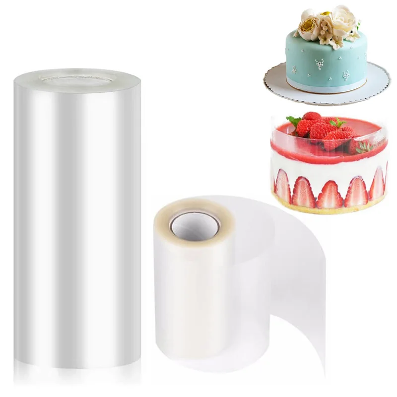 

8/10cm Transparent Clear Mousse Surrounding Edges Wrapping Tape For Baking Cake Collar Roll Packing DIY Cake Decorating Tools