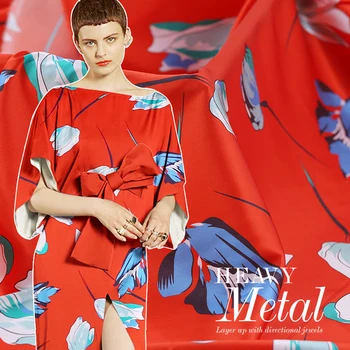 

108cm wide digital printed silk fabric meter 19mm silk stretch satin fabric satin soft shirt dress fabric wholesale silk cloth