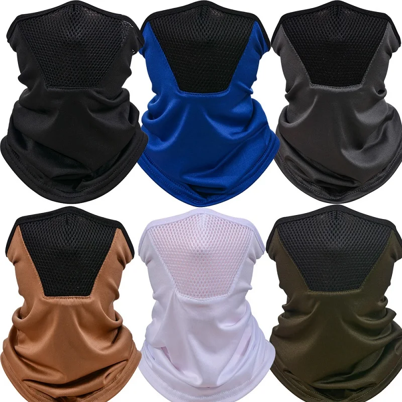 Multi Purpose Warmer Neck Tube Mask Anti-UV Windproof Plain Color Neck Warmer Bandana