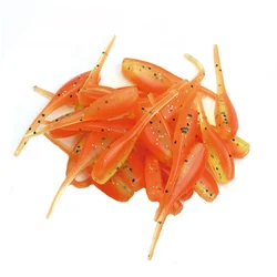 40 Packs of 5cm/1g Tadpole Soft Bait Perch and Black Mandarin Fish Suitable Type Bait Outdoor Fishing Bionic Bait