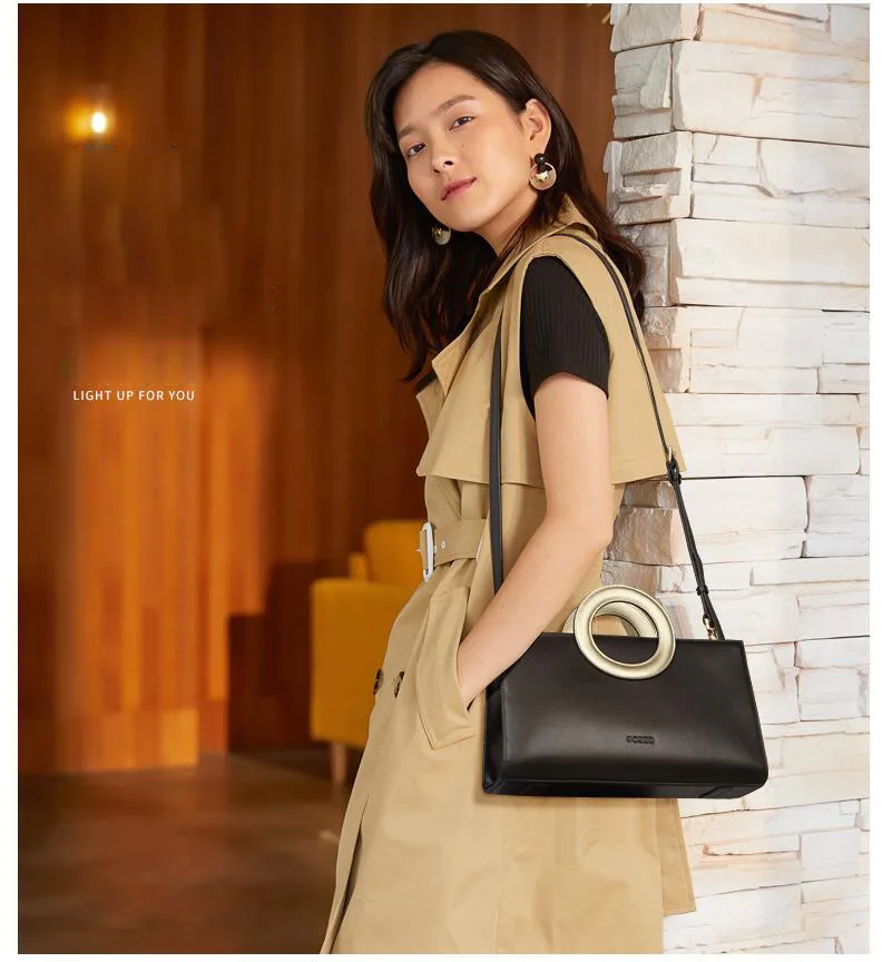 FOXER Women leather bags designer bags famous brand women bags new luxury handbags women bags fashion cowhide tote bags