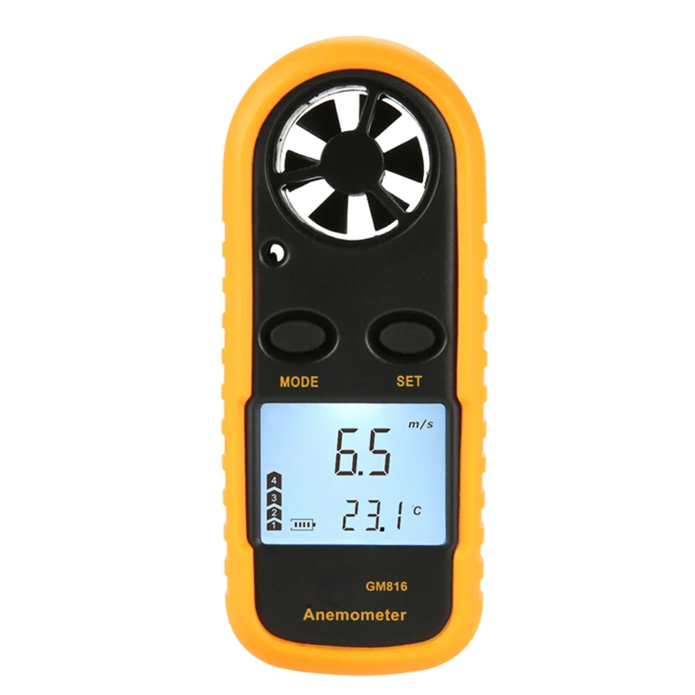 

Mini LCD Wind Speed Gauge Air Velocity Flow Meter Digital Anemometer Thermometer FK88