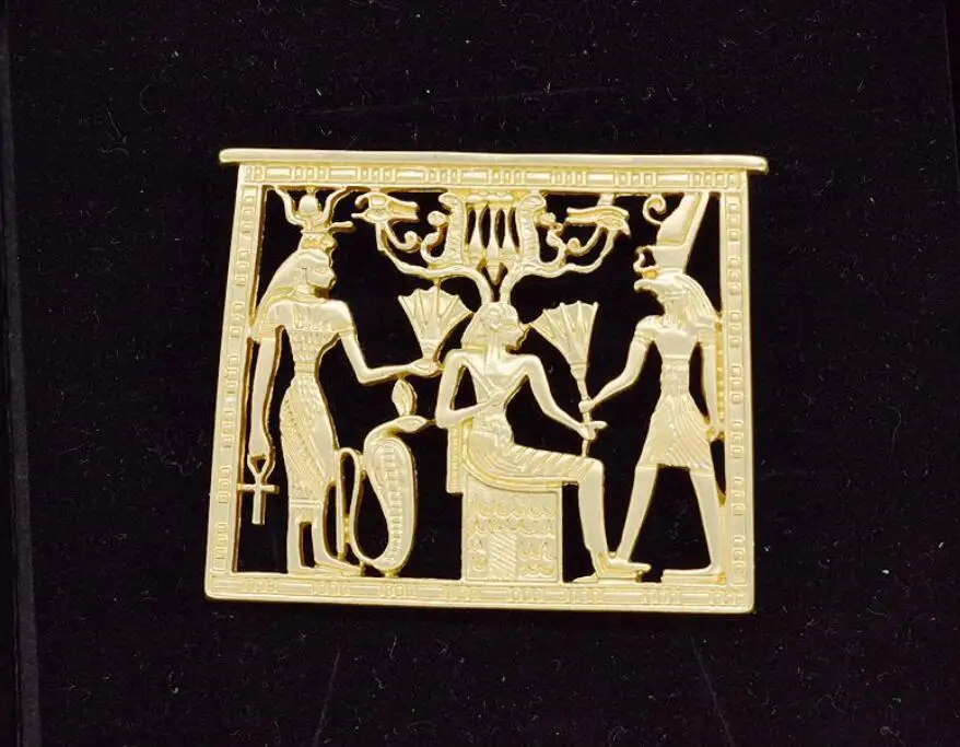 CSxjd Новинка египетский фараон брошь матовый золотой цвет аксессуары для корсажа ретро женские модели булавки