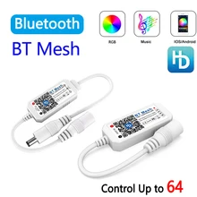 BT MESH 5-24V Smart Led Bluetooth Controller Single color/RGB/RGBW/RGBWW music controller For 5050 2835 led strip light Lamp