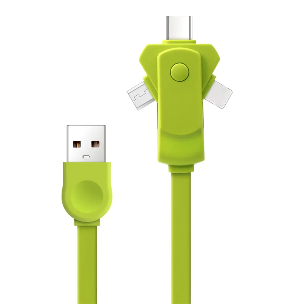 KISSCASE Универсальный 3 в 1 2.4A type-C кабель Micro USB кабели type-C кабель Micro USB телефон зарядное устройство кабели адаптер для samsung S10