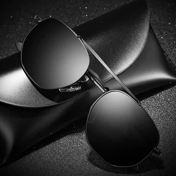 

Brand Design Polarized Sunglasses Men Metal Square Driving Sun Glasses Women Coating Sunglass UV400 Shades Oculos de sol