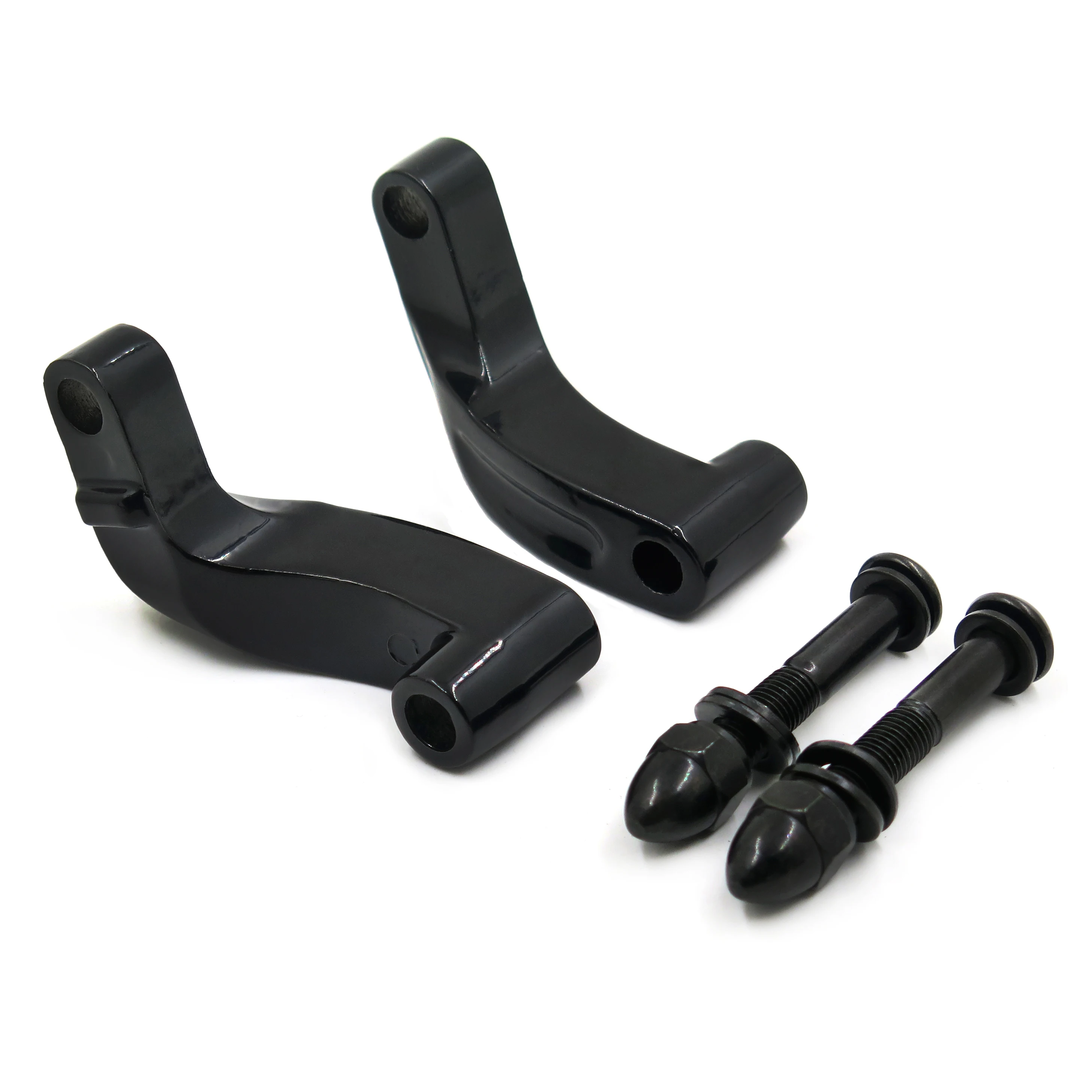 Krator KM018-B Black Adapter Mirror Relocation Extension Kit for Harley Davidson Motorcycles Krator KM018-B Black Adapter Mirror Relocation Extension Kit for Harley Davidson Motorcycles