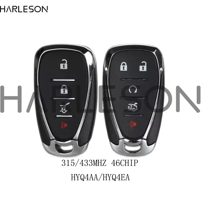 4/5 Button Car Remote Key For Chevrolet Cruze Malibu Spark Camaro Equinox 2016 2017 2018 315/434Mhz ID46 HYQ4BAA/EA with lo remtekey oht01060512 flip key shell 3 button with panic for chevrolet equinox sonic trax 2010 2011 2012 2013 2014 2015 2016 2017