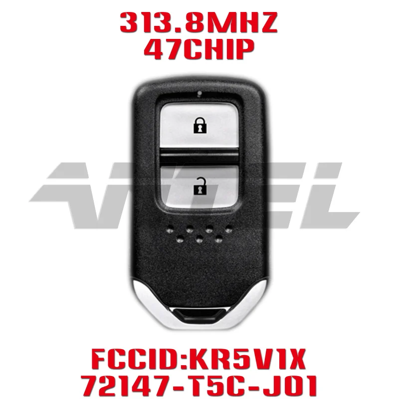ANTEL Автомобильный ключ дистанционного управления для Smart Keyless дистанционного ключа автомобиля 313,8 МГц для Fit City Jazz XRV Venzel Автомобильный ключ FCCID KR5V1X T5C-JO1
