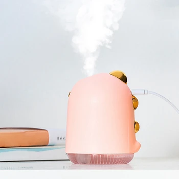 

New Cute 250Ml Ultrasonic Air Humidifier Aroma Essential Oil Diffuser for Home Car Usb Fogger Mist Maker with 7 Colors Led Night