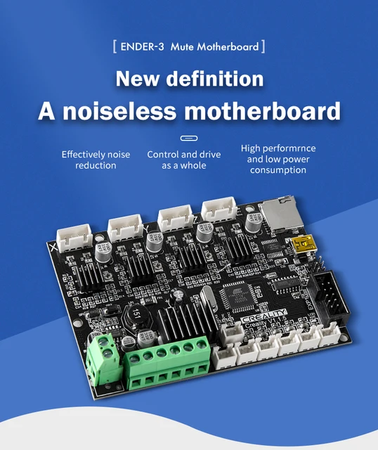 Ender 3 Mainboard Ender 3 V2 Silent Motherboard Upgrade V4.2.7 Mit TMC2225 Treiber & Marlin 2.0.1 Firmware Für Ender 3 Serie Ender 3 Mainboard Ender 3 V2 Silent Motherboard Upgrade V4.2.7 Mit TMC2225 Treiber & Marlin 2.0.1 Firmware Für Ender 3 Serie